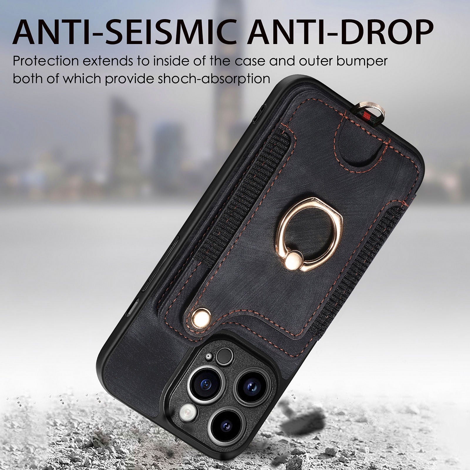 For iPhone 13 Pro PU Leather Coated PC+TPU Kickstand Cover RFID Blocking Card Slots Phone Case For iPhone 13 Pro PU Leather Coated PC+TPU Kickstand Cover RFID Blocking Card Slots Phone Case
